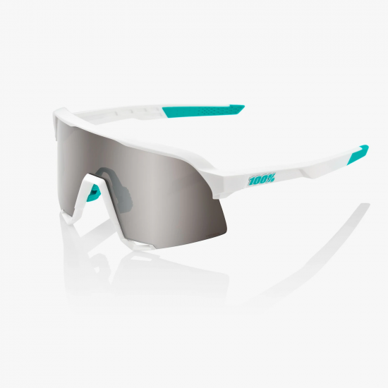 100% S3 Sunglasses - Bora Team White/HiPER Silver 100% S3 Sunglasses - Bora Team White/HiPER Silver
