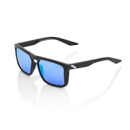 100% Blake Sunglasses - Matte Black/HiPER Blue 100% Blake Sunglasses - Matte Black/HiPER Blue
