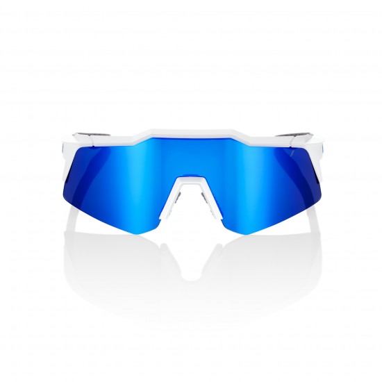 100% Speedcraft XS Sunglasses - Matte White/Blue Mirror 100% Speedcraft XS Sunglasses - Matte White/Blue Mirror