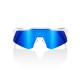 100% Speedcraft XS Sunglasses - Matte White/Blue Mirror 100% Speedcraft XS Sunglasses - Matte White/Blue Mirror