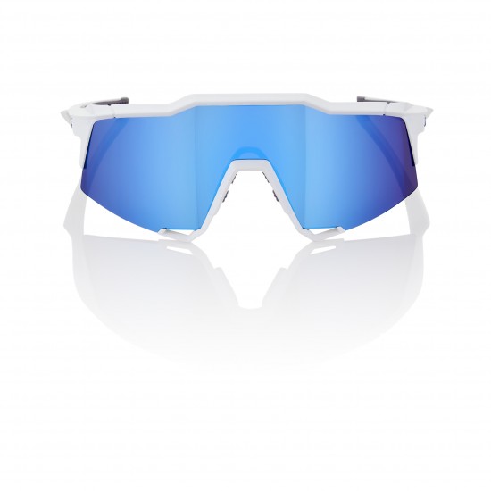 100% S3 Sunglasses - Matte White/HiPER Blue 100% S3 Sunglasses - Matte White/HiPER Blue