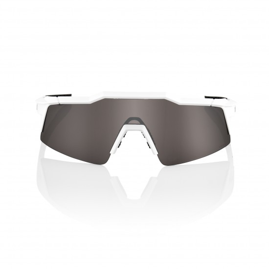 100% Speedcraft XS Sunglasses - Matte White/HiPER Silver 100% Speedcraft XS Sunglasses - Matte White/HiPER Silver