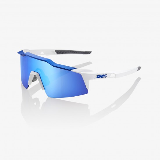 100% Speedcraft SL Sunglasses - Matte White/Blue/HiPER Blue 100% Speedcraft SL Sunglasses - Matte White/Blue/HiPER Blue