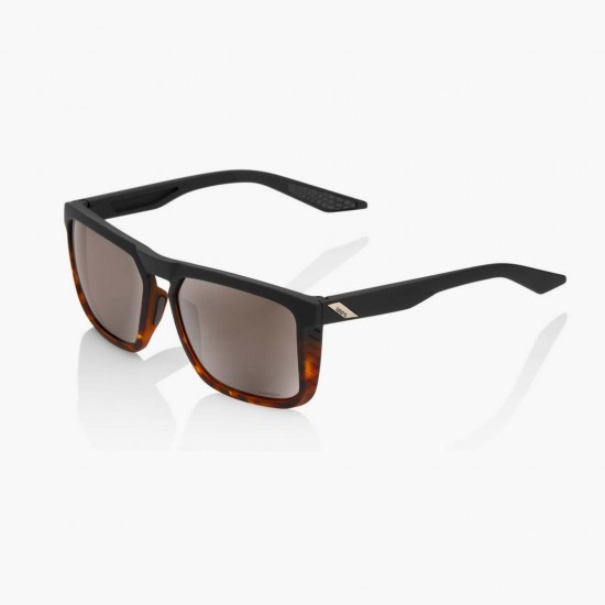 100% Renshaw Sunglasses - Soft Tact Black/Havana/HiPER Silver 100% Renshaw Sunglasses - Soft Tact Black/Havana/HiPER Silver