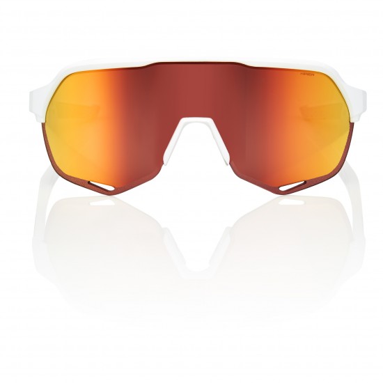 100% S2 Sunglasses - Soft Tact Off White/HiPER Red  100% S2 Sunglasses - Soft Tact Off White/HiPER Red