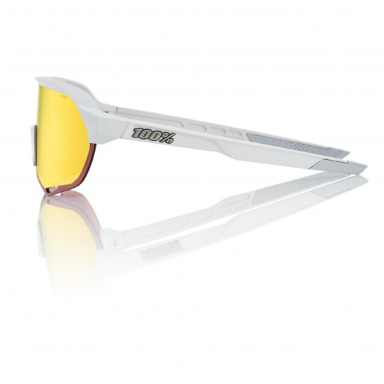 100% S2 Sunglasses - Soft Tact Off White/HiPER Red  100% S2 Sunglasses - Soft Tact Off White/HiPER Red