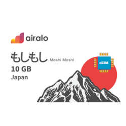 Airalo Japan 10GB Data eSIM Airalo Japan 10GB Data eSIM