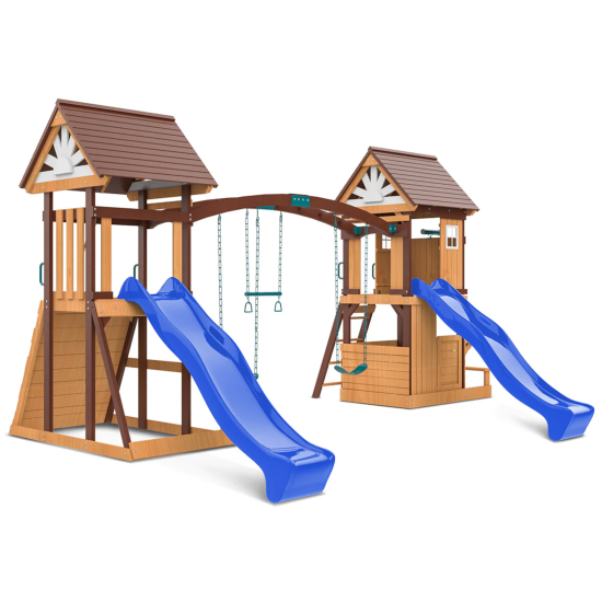 Lifespan Kids Armadale Play Centre Set with 2 x 2.2m Slides - Blue Lifespan Kids Armadale Play Centre Set with 2 x 2.2m Slides - Blue