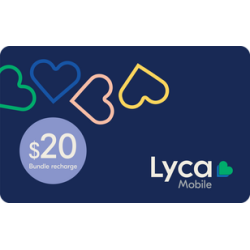 Lyca Mobile Recharge Bundle $20 Lyca Mobile Recharge Bundle $20