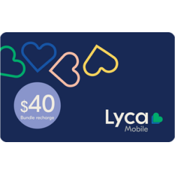 Lyca Mobile Recharge Bundle $40 Lyca Mobile Recharge Bundle $40