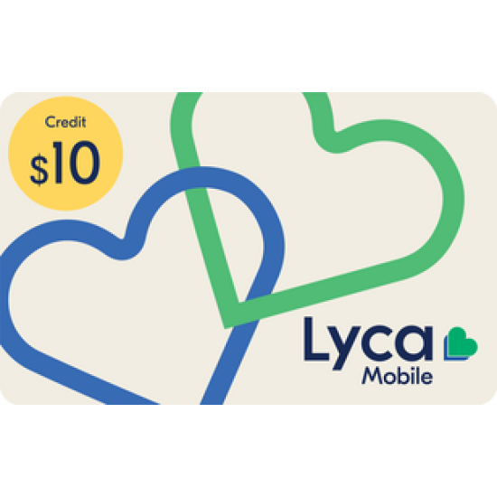 Lyca Mobile Recharge PAYG $10 Lyca Mobile Recharge PAYG $10