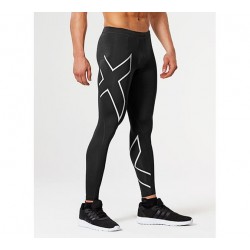 2XU Core Compression Tights Mens - Black/Silver 2XU Core Compression Tights Mens - Black/Silver